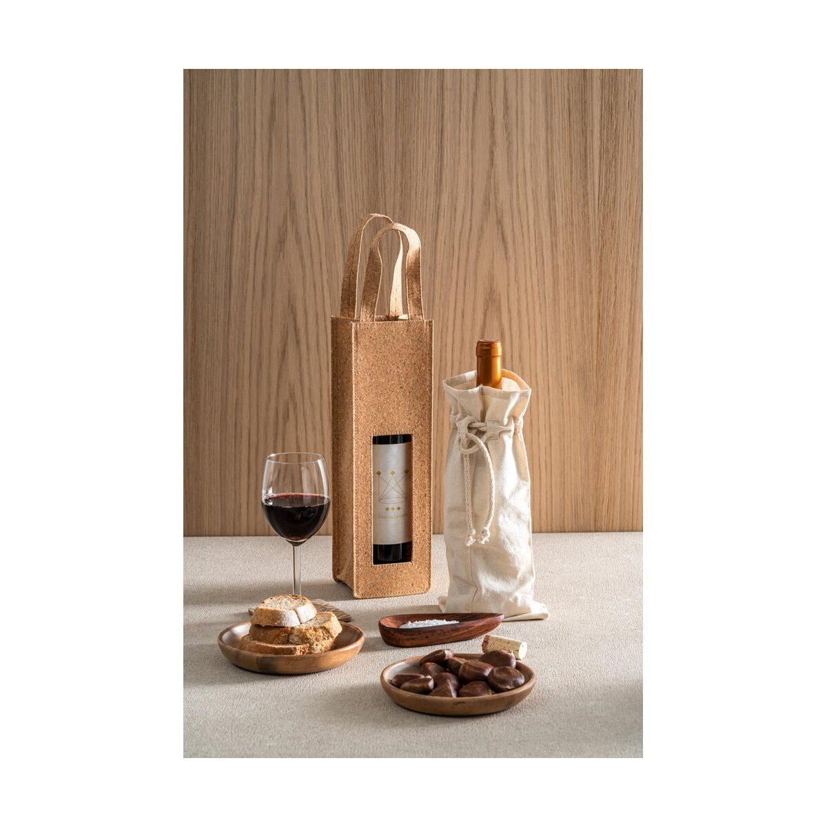Gadżety do wina z logo – jerome. torba na butelkę, 100% bawełna (180 g/m²) 92883_amb JEROME. Torba na butelkę, 100% bawełna (180 g/m²) 92883_amb
