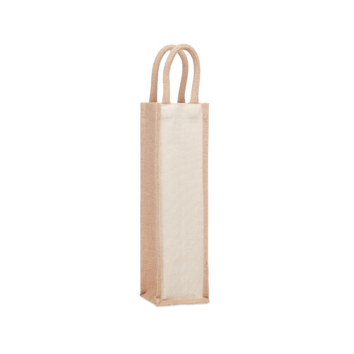 Gadżety do wina z logo – jutowa torba na wino/1 butelka campo di vino mo6258-13 Jutowa torba na wino/1 butelka CAMPO DI VINO mo6258-13