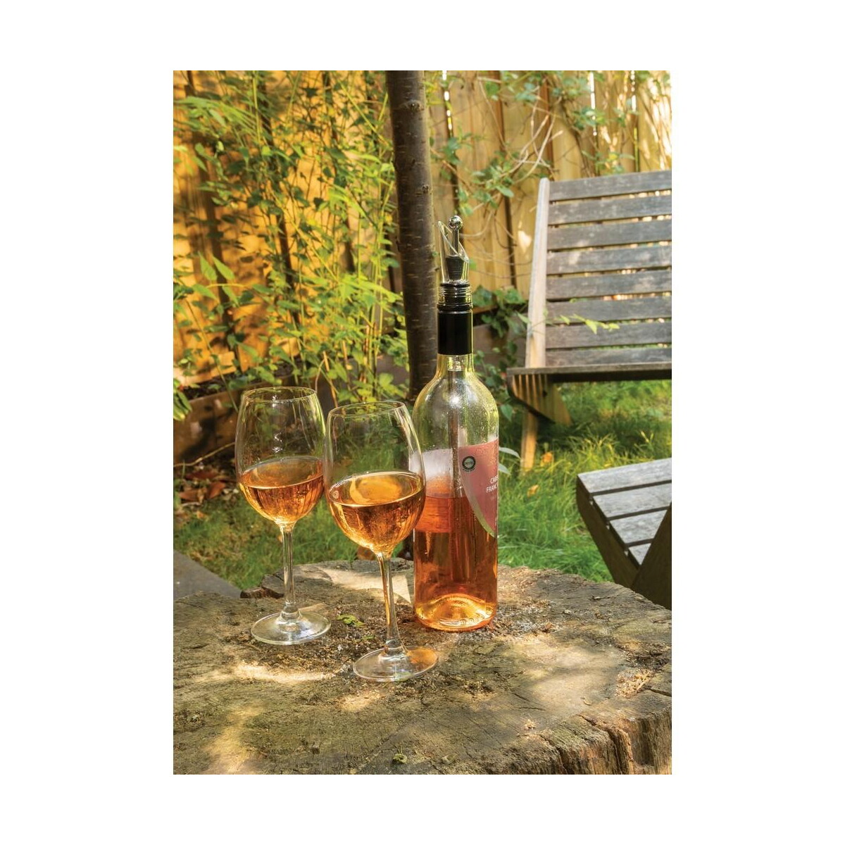 Gadżety do wina z logo – schładzacz do wina vino, nalewak z aeratorem P911.062__M_400 Schładzacz do wina Vino, nalewak z aeratorem P911.062__M_400