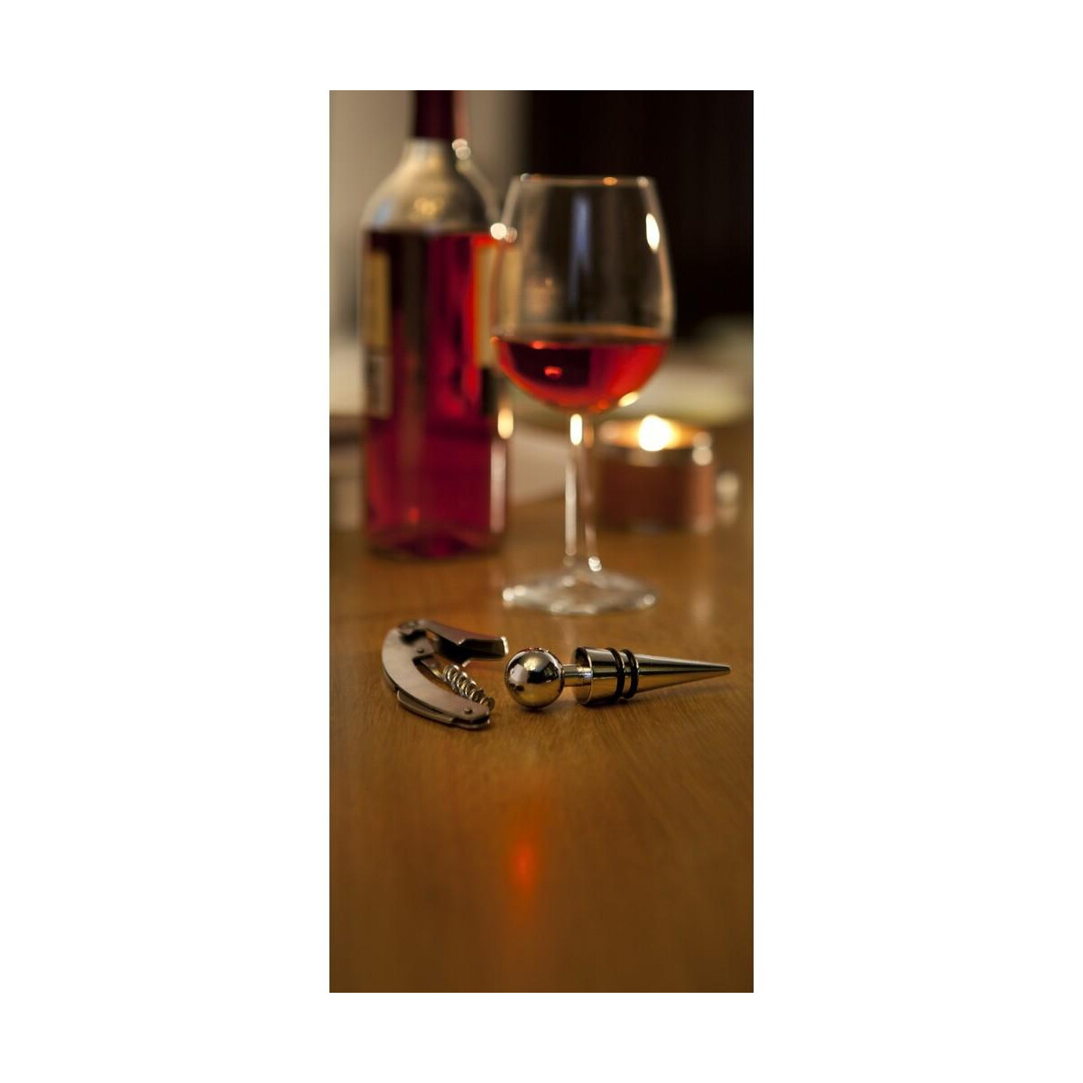Gadżety do wina z logo – zestaw do wina V5344_A Zestaw do wina V5344_A