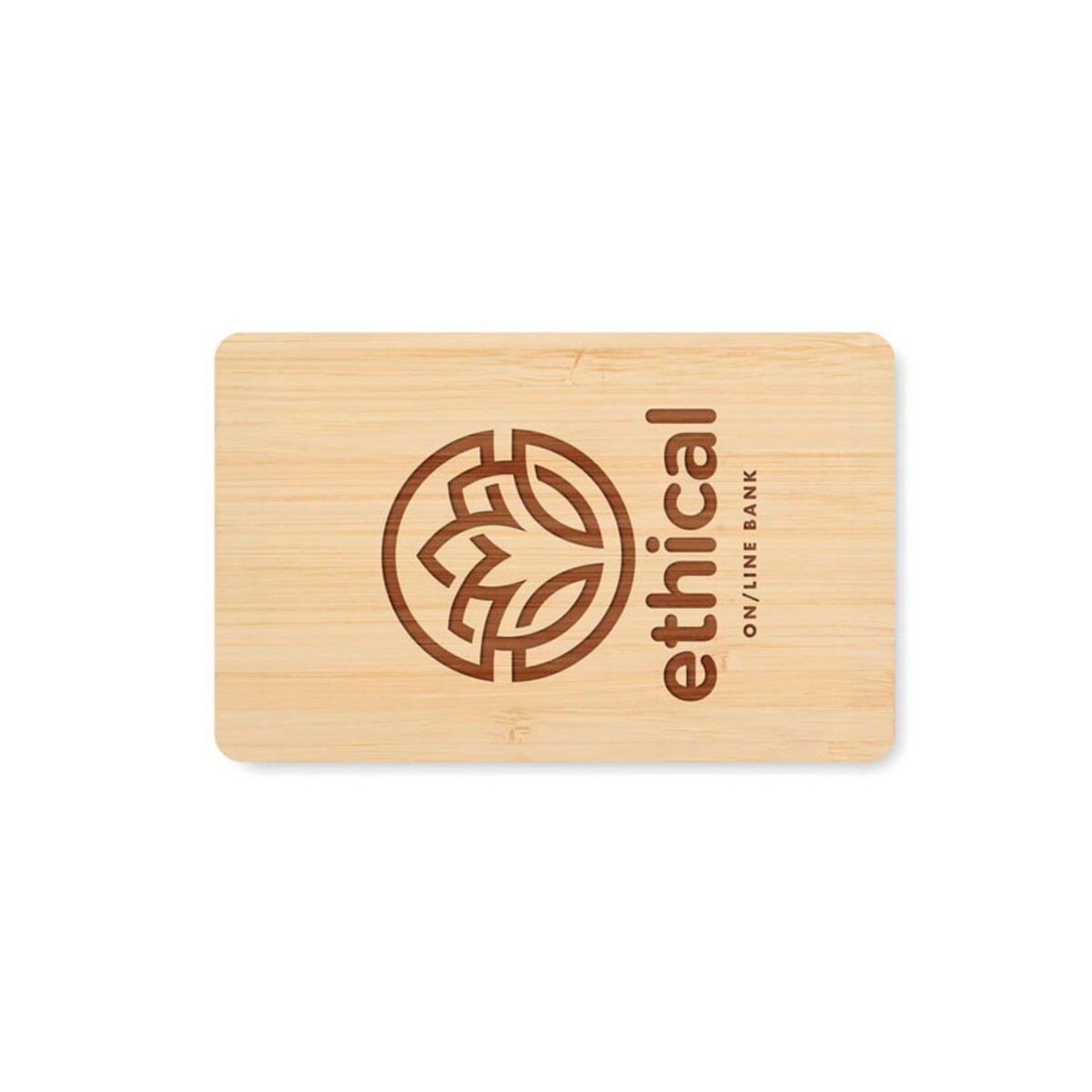 Gadżety na biurko z logo – karta rfid wykonana z bambusa custos + mo6200-40-print Karta RFID wykonana z bambusa CUSTOS + mo6200-40-print