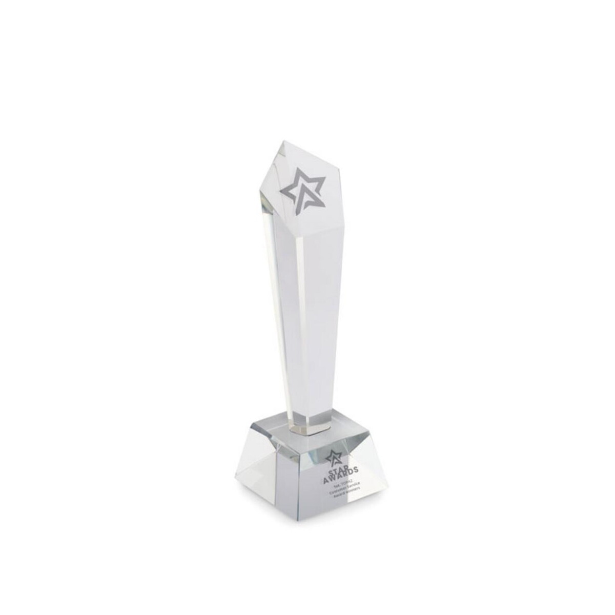 Gadżety na biurko z logo – kryształowa statuetka diaward mo2236-22-print Kryształowa statuetka DIAWARD mo2236-22-print