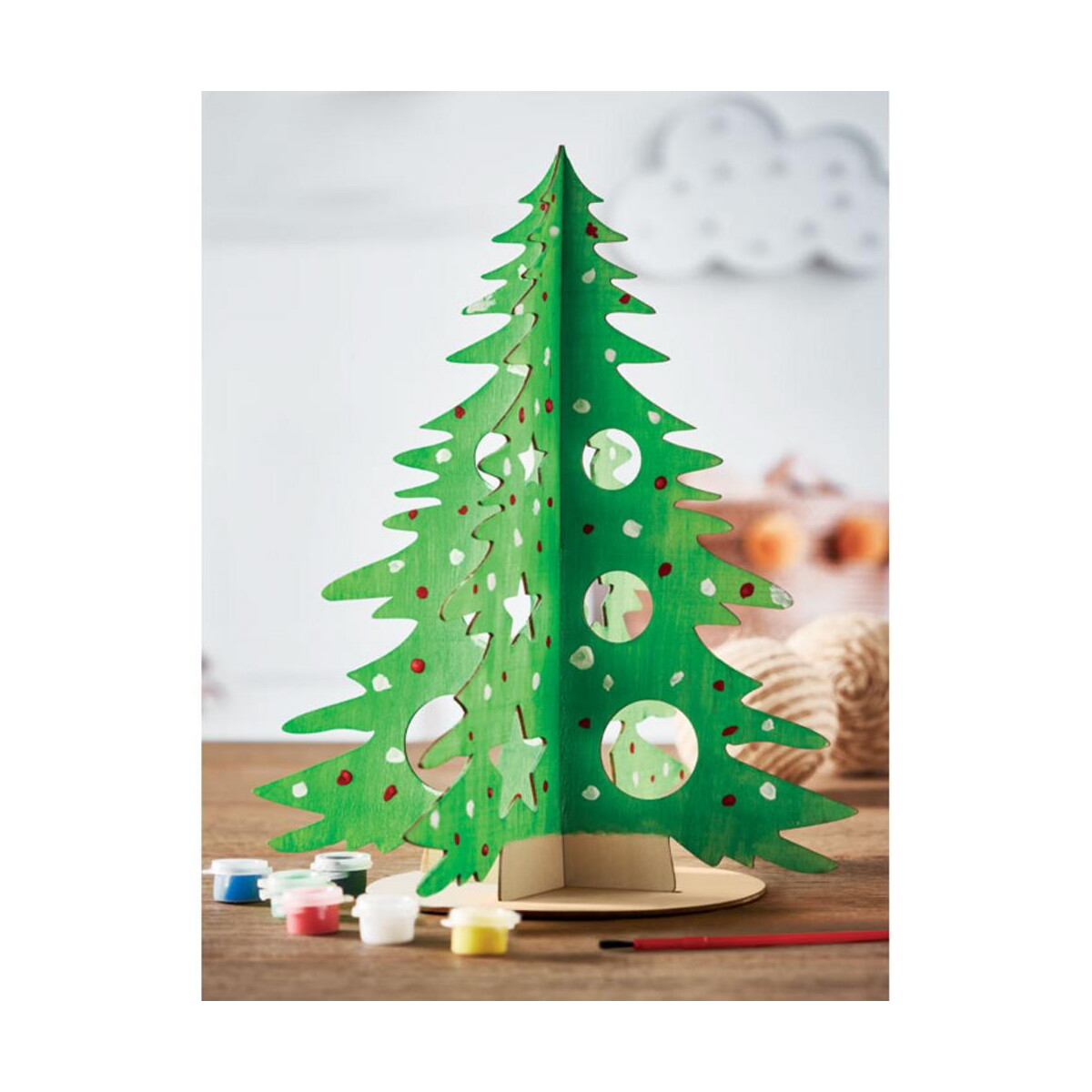 Gadżety świąteczne z logo – drewniana choinka diy tree and paint cx1493-40-ambiant Drewniana choinka DIY TREE AND PAINT cx1493-40-ambiant