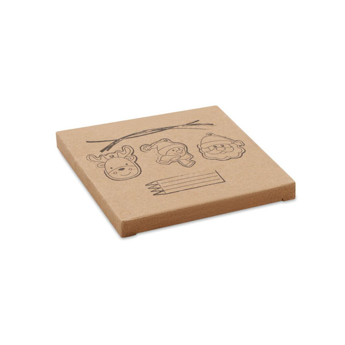 Gadżety świąteczne z logo – drewniane ozdoby do rysowania funcool cx1535-40-side Drewniane ozdoby do rysowania FUNCOOL cx1535-40-side
