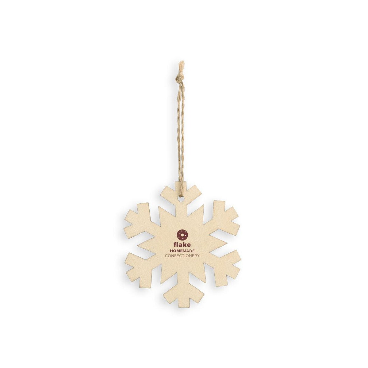 Gadżety świąteczne z logo – flake. ozdoba świąteczna 99032_150-a-logo FLAKE. Ozdoba świąteczna 99032_150-a-logo