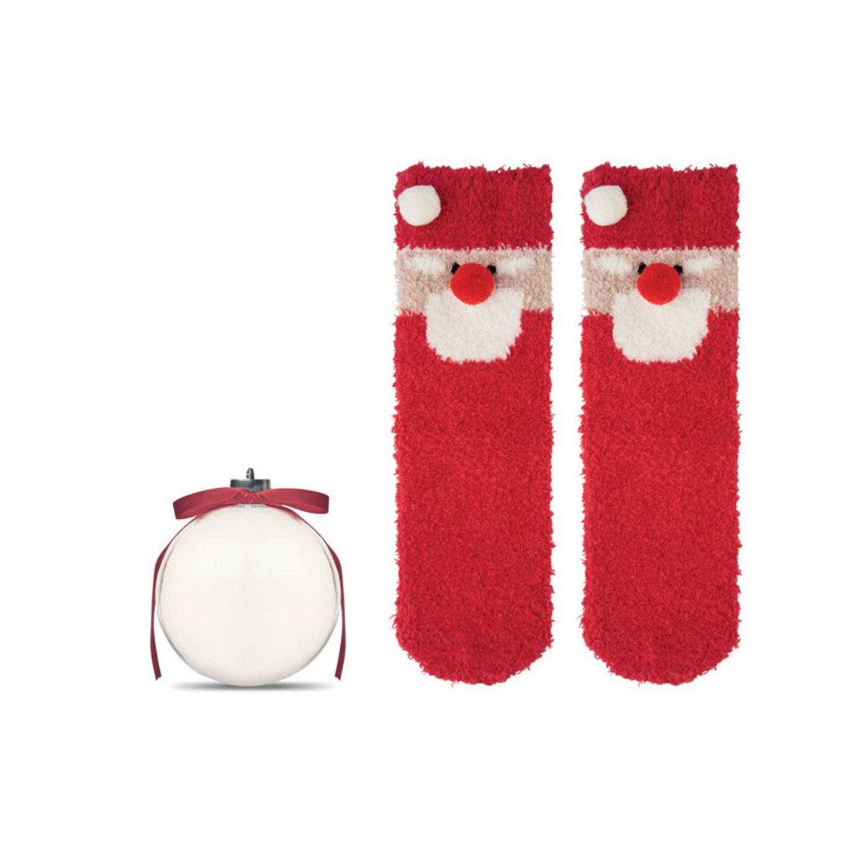 Gadżety świąteczne z logo – skarpetki św mikołaja w bombce snug m cx1585-05-side Skarpetki Św Mikołaja w bombce SNUG M cx1585-05-side