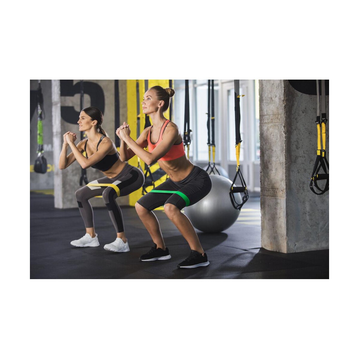Gadżety treningowe z logo – burpee. zestaw gum z pokrowcem z non-woven 99970_amb BURPEE. Zestaw gum z pokrowcem z non-woven 99970_amb