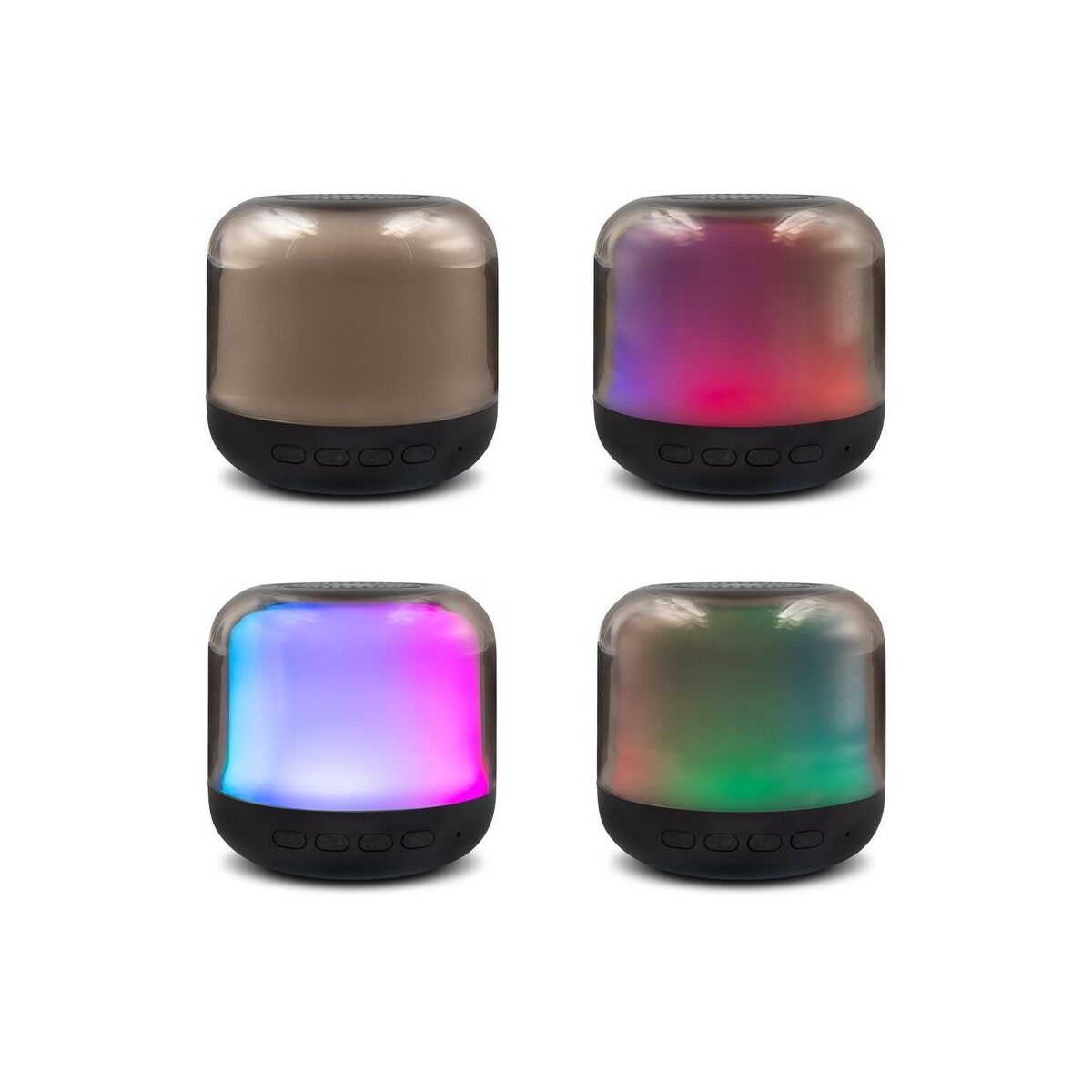Głośniki z logo – głośnik bezprzewodowy 5w, lampka rgb | seamus V0049-03_AAA05 Głośnik bezprzewodowy 5W, lampka RGB | Seamus V0049-03_AAA05