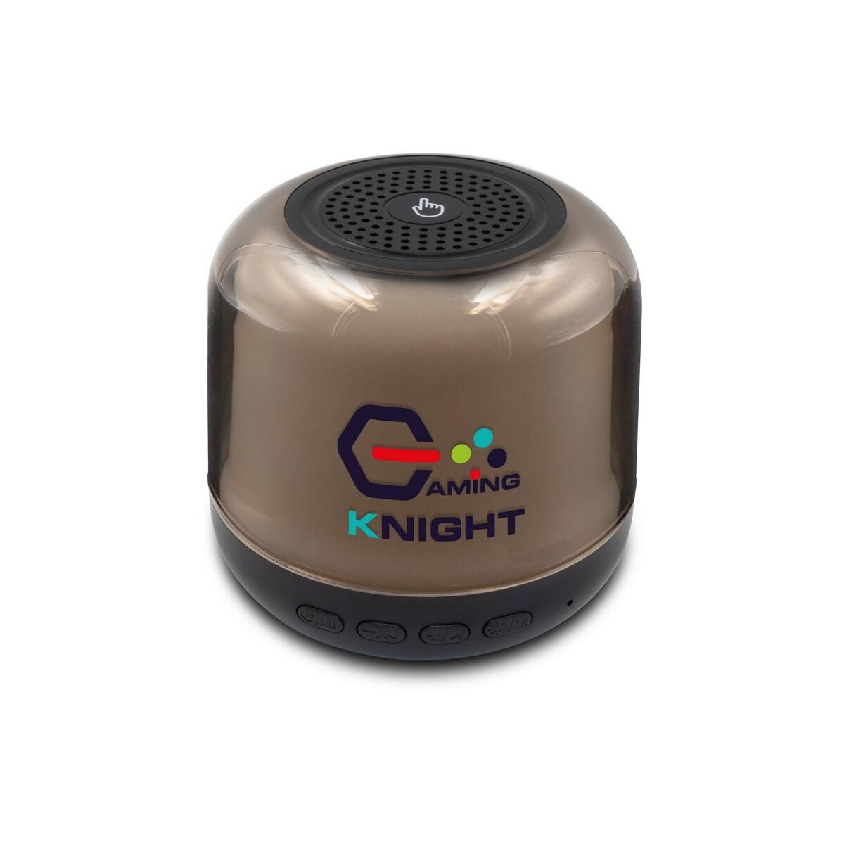 Głośniki z logo – głośnik bezprzewodowy 5w, lampka rgb | seamus V0049-03_ILG01 Głośnik bezprzewodowy 5W, lampka RGB | Seamus V0049-03_ILG01