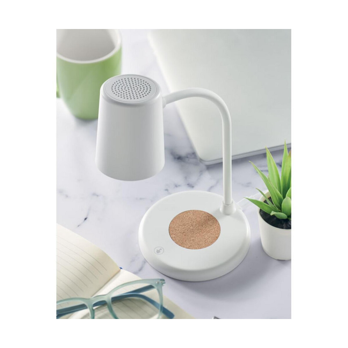 Głośniki z logo – lampa z ładowarką i głośnikiem spot mo2124-06-ambiant Lampa z ładowarką i głośnikiem SPOT mo2124-06-ambiant