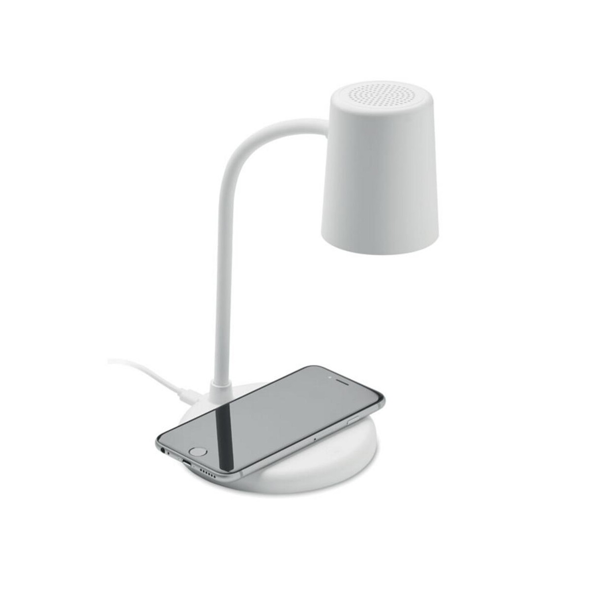 Głośniki z logo – lampa z ładowarką i głośnikiem spot mo2124-06-open Lampa z ładowarką i głośnikiem SPOT mo2124-06-open