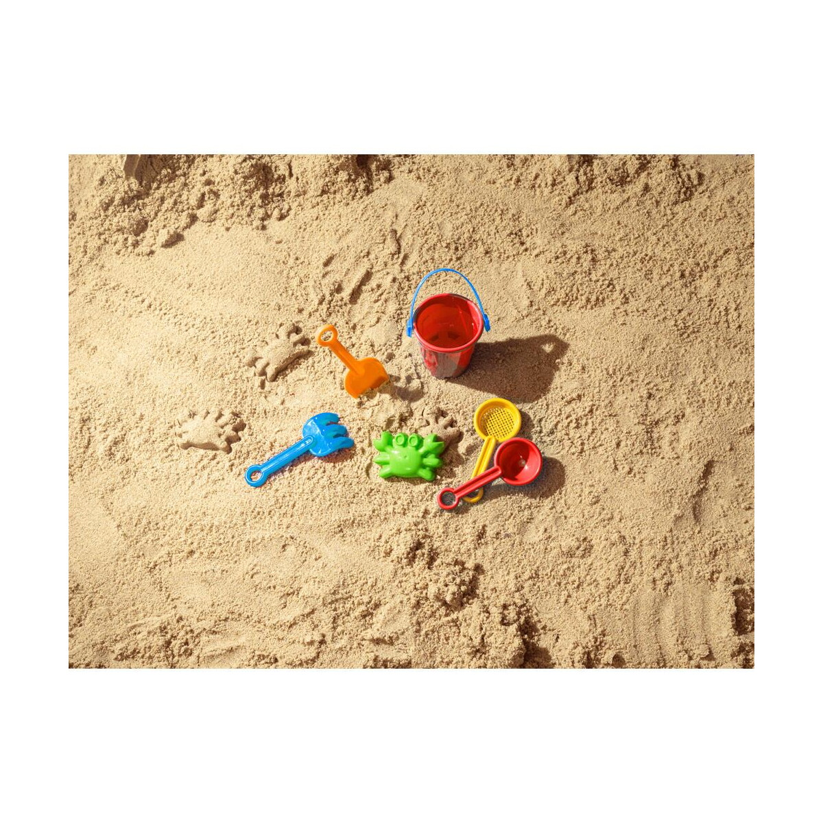 Gry plażowe z logo – vallarta. wiadro plażowe z pp z 5 akcesoriami 98161_amb VALLARTA. Wiadro plażowe z PP z 5 akcesoriami 98161_amb