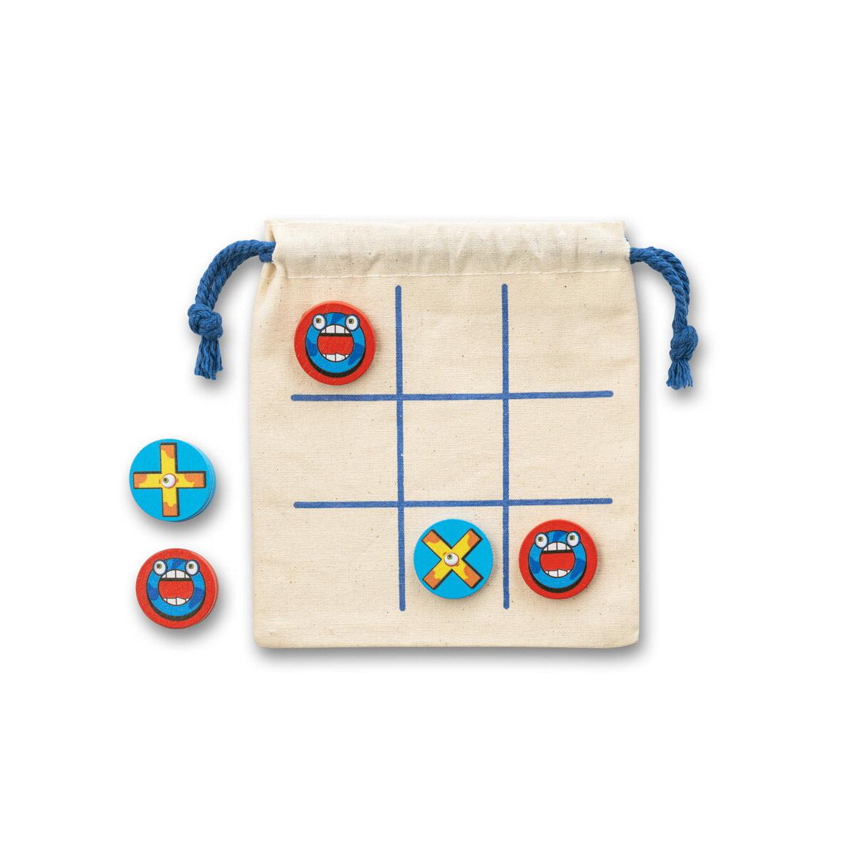 Gry z logo – crosses. klasyczna drewniana gra w kółko i krzyżyk, 10-częściowa 98097_150-b CROSSES. Klasyczna drewniana gra w kółko i krzyżyk, 10-częściowa 98097_150-b