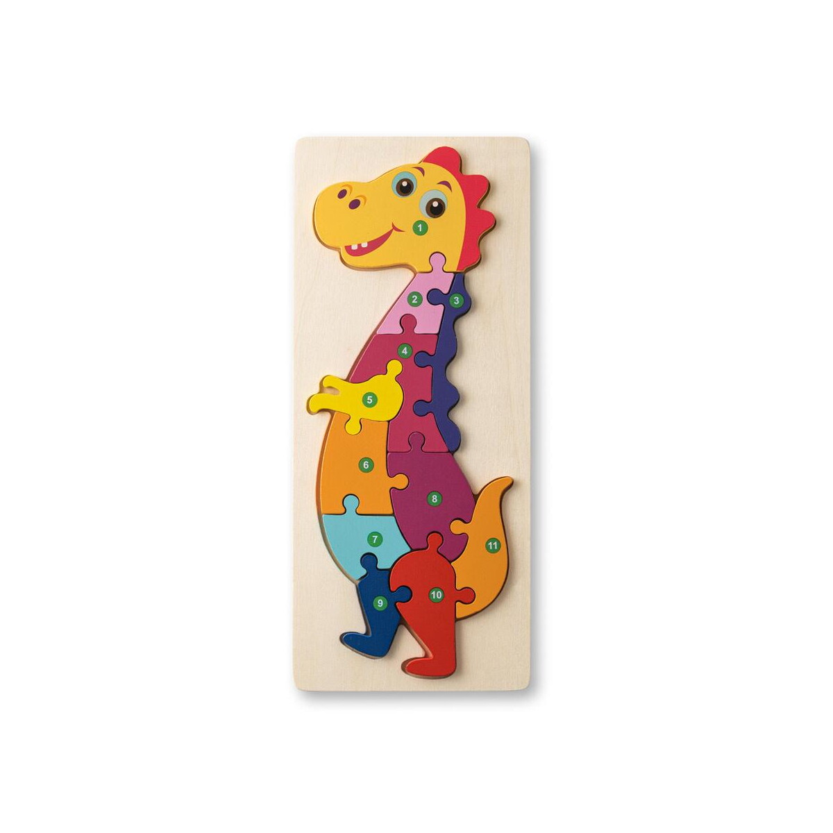 Gry z logo – diplodoco. puzzle w kształcie dinozaura ze sklejki sosnowej 98003_150-a DIPLODOCO. Puzzle w kształcie dinozaura ze sklejki sosnowej 98003_150-a