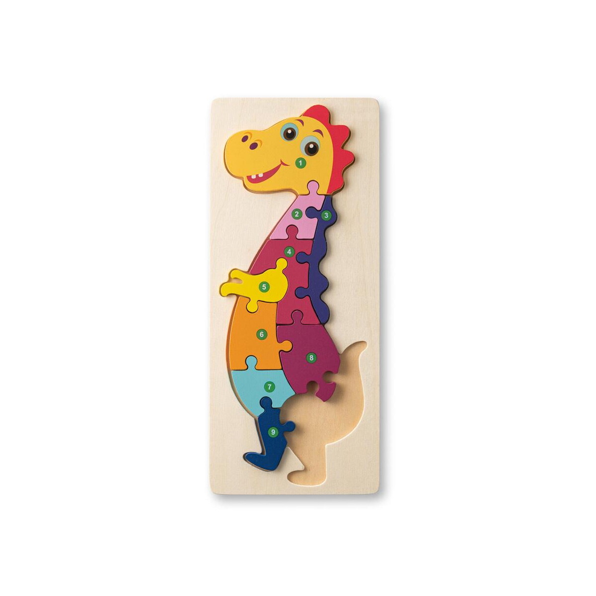 Gry z logo – diplodoco. puzzle w kształcie dinozaura ze sklejki sosnowej 98003_150-b DIPLODOCO. Puzzle w kształcie dinozaura ze sklejki sosnowej 98003_150-b