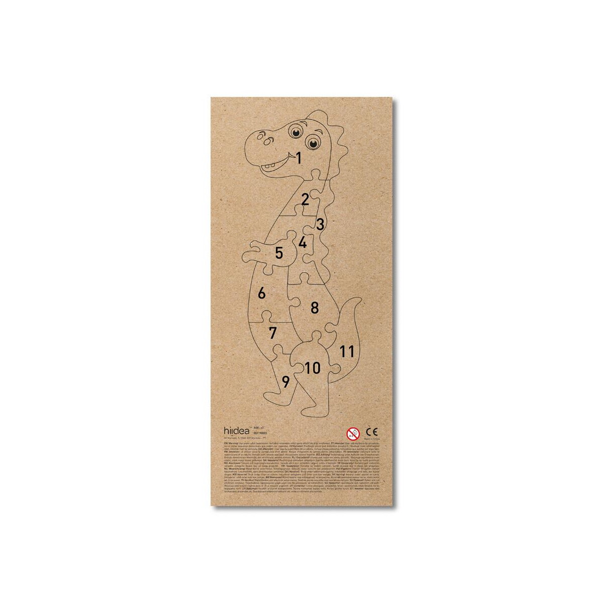 Gry z logo – diplodoco. puzzle w kształcie dinozaura ze sklejki sosnowej 98003_150-box DIPLODOCO. Puzzle w kształcie dinozaura ze sklejki sosnowej 98003_150-box