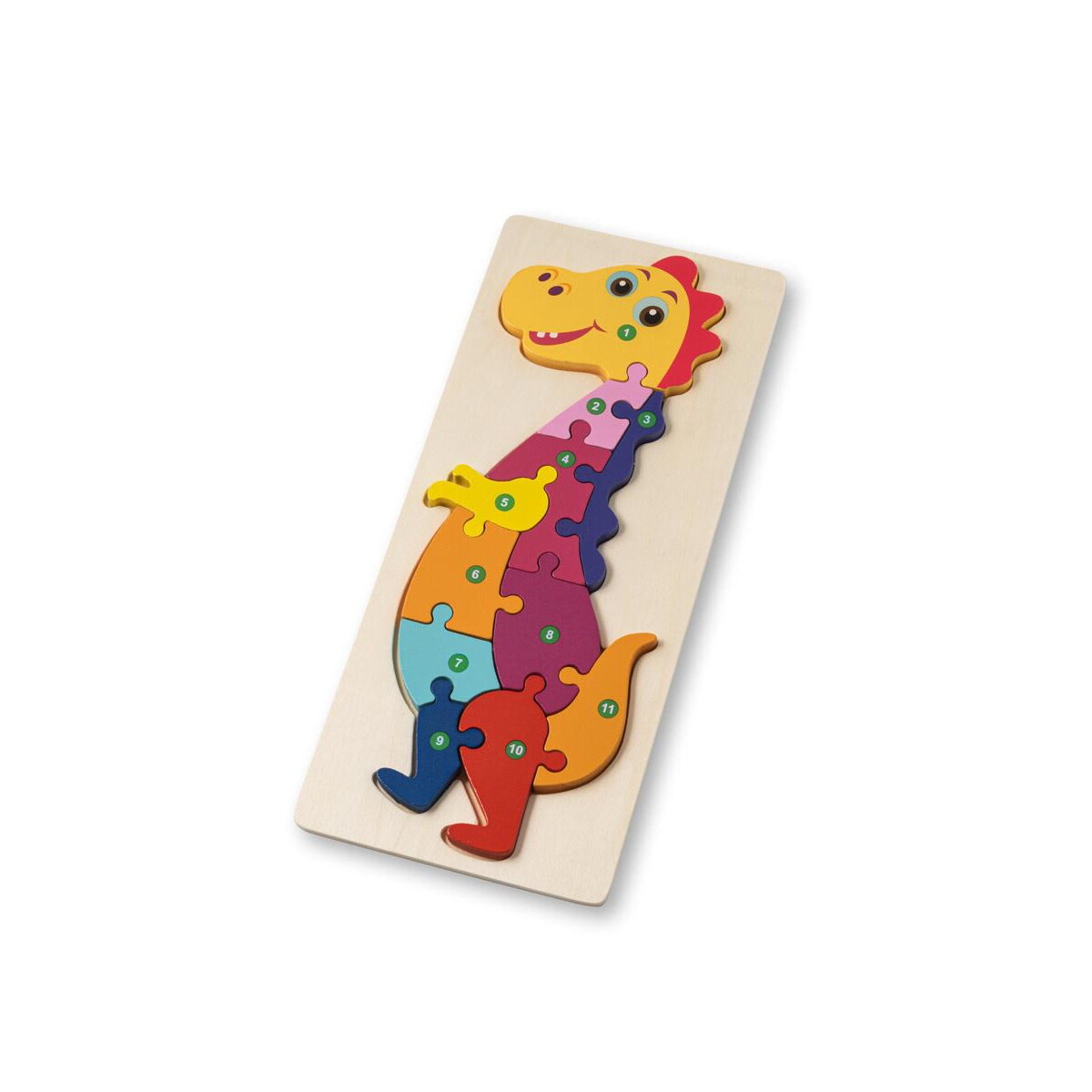 Gry z logo – diplodoco. puzzle w kształcie dinozaura ze sklejki sosnowej 98003_150 DIPLODOCO. Puzzle w kształcie dinozaura ze sklejki sosnowej 98003_150