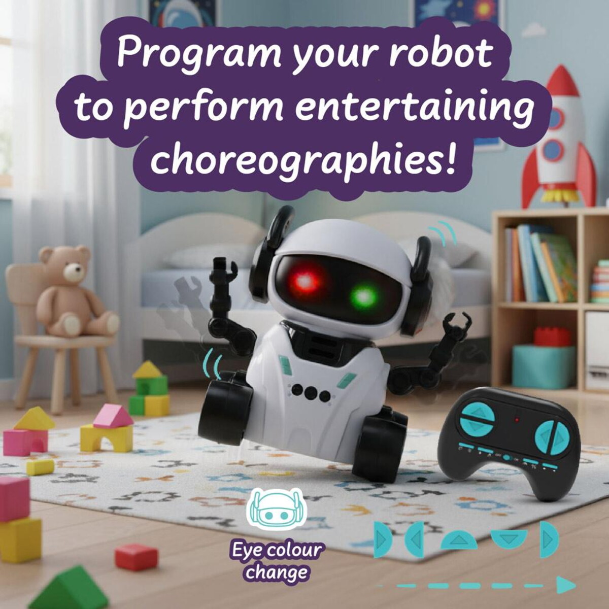 Gry z logo – romi intelligent robot. zabawka edukacyjna dla dzieci 35875_100-a ROMI INTELLIGENT ROBOT. Zabawka edukacyjna dla dzieci 35875_100-a