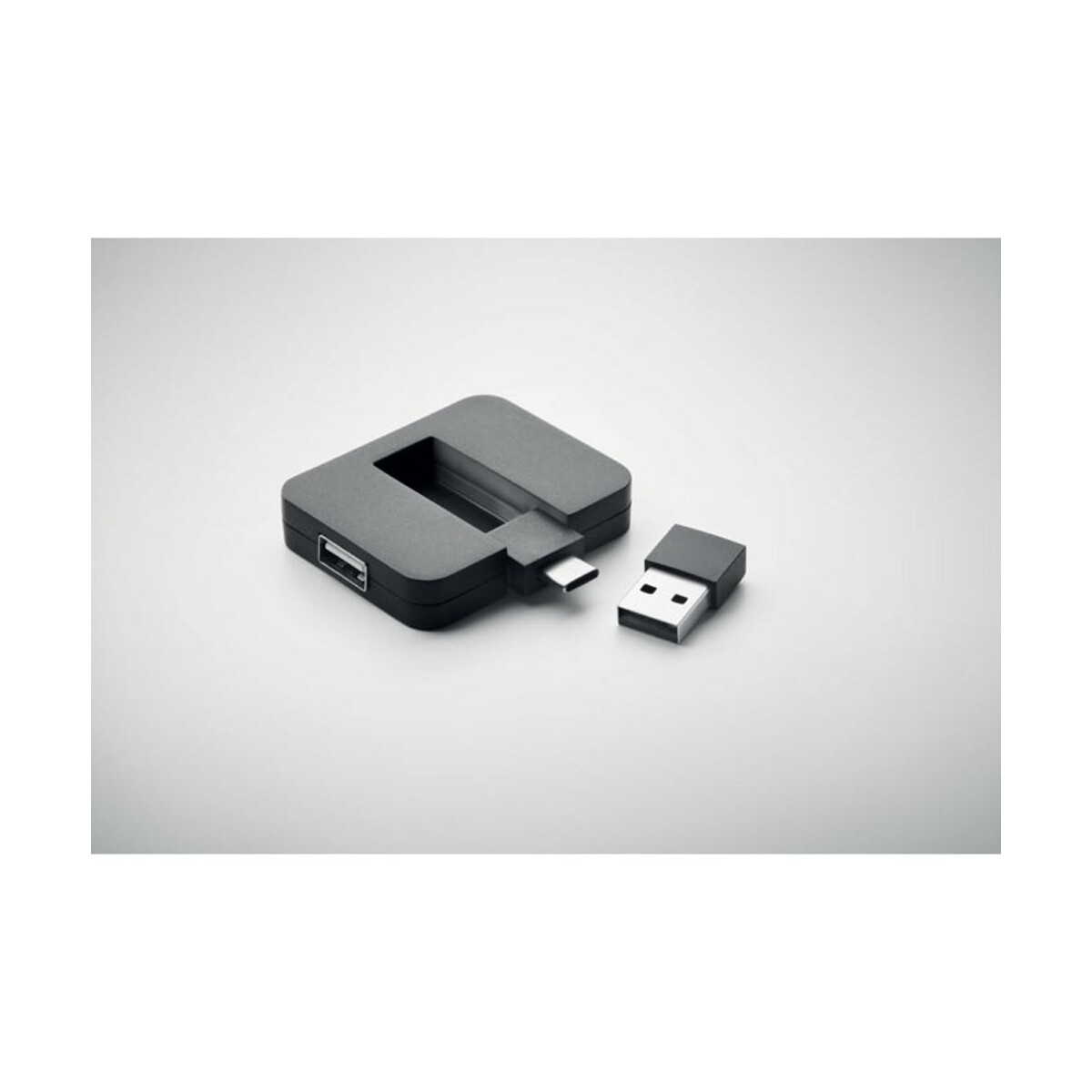 Huby usb z logo – 4-portowy usb square-c mo2254-03-detail 4-portowy USB SQUARE-C mo2254-03-detail