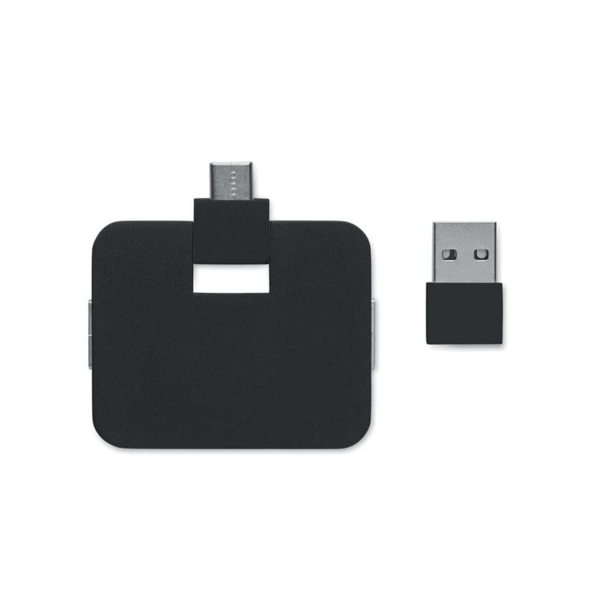 Huby usb z logo – 4-portowy usb square-c mo2254-03-open 4-portowy USB SQUARE-C mo2254-03-open