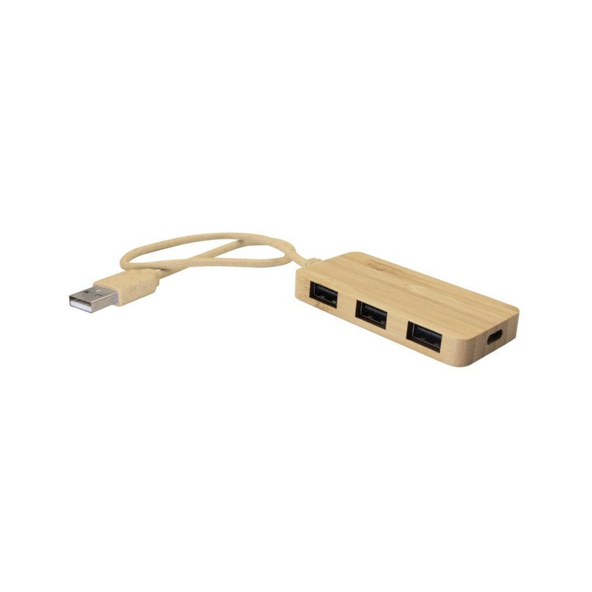Bambusowy hub USB i USB-C B'RIGHT | Kenzie V7283-17_AAA01