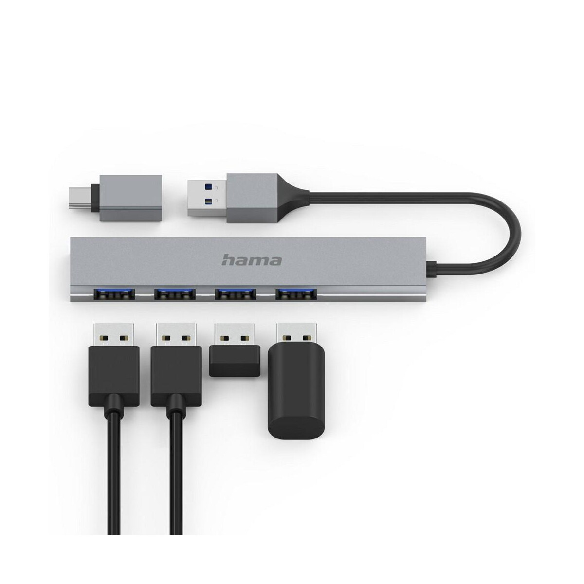 Huby usb z logo – hub usb, usb-c hama VH072-19_AAA05 Hub USB, USB-C Hama VH072-19_AAA05