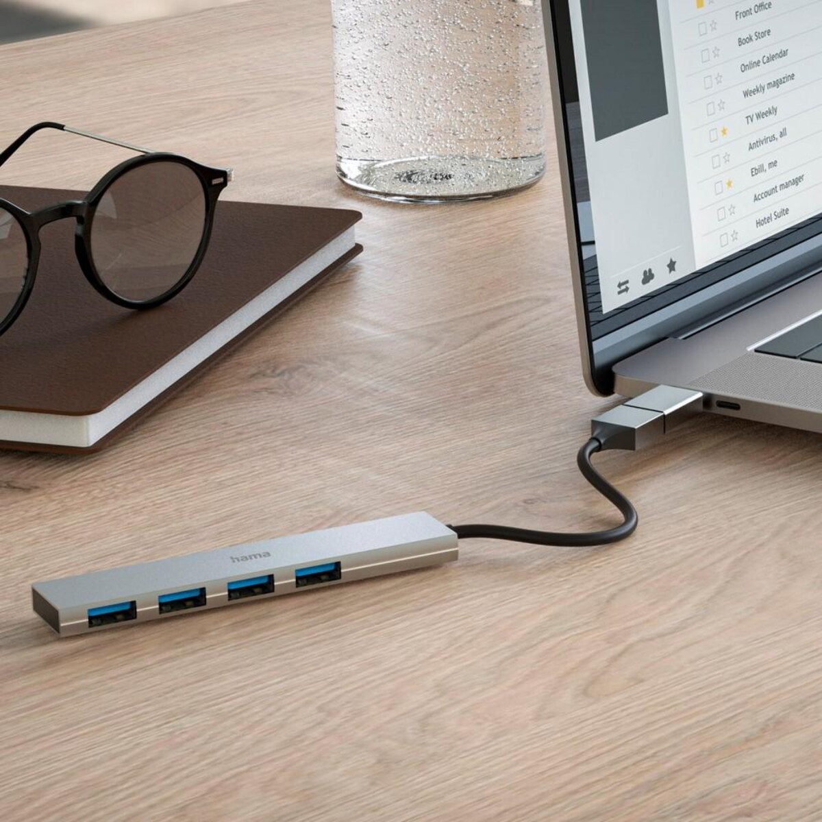 Huby usb z logo – hub usb, usb-c hama VH072-19_ATM01 Hub USB, USB-C Hama VH072-19_ATM01