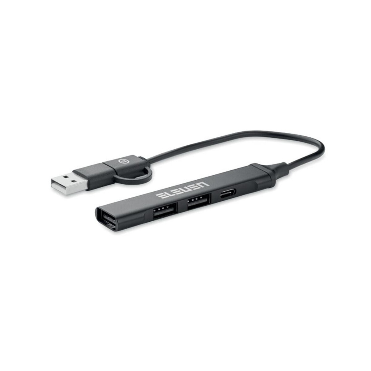 Huby usb z logo – hub usb z 4 portami 19 cm current mo2294-03-print Hub USB z 4 portami 19 cm CURRENT mo2294-03-print