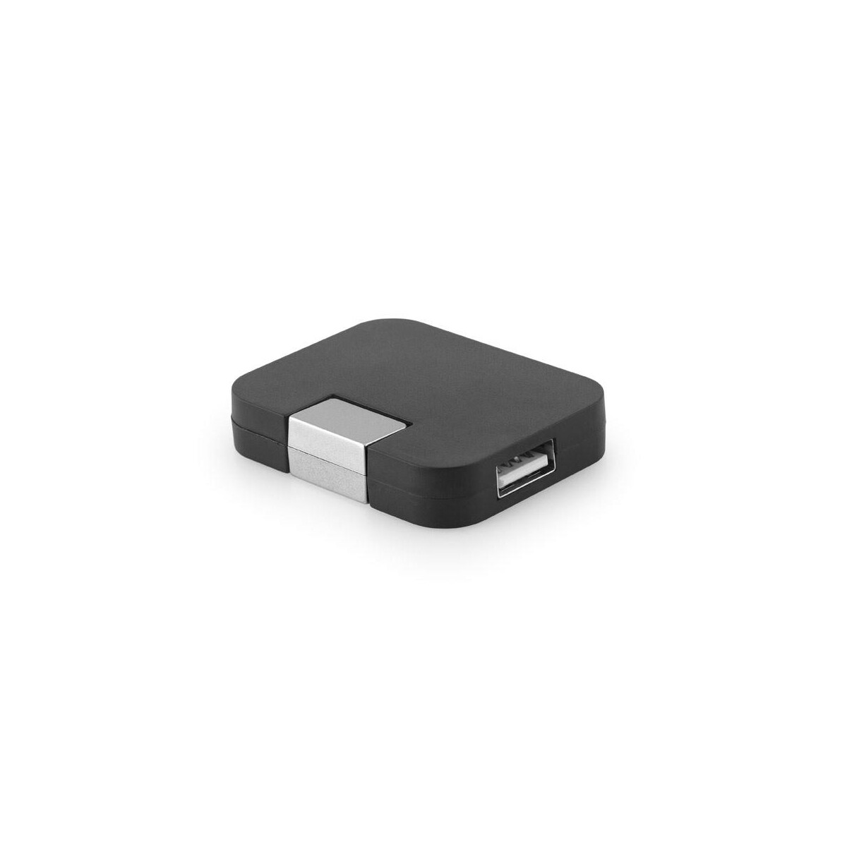 Huby usb z logo – jannes. hub z 4 portami usb-a z abs 97318_103 JANNES. HUB z 4 portami USB-A z ABS 97318_103