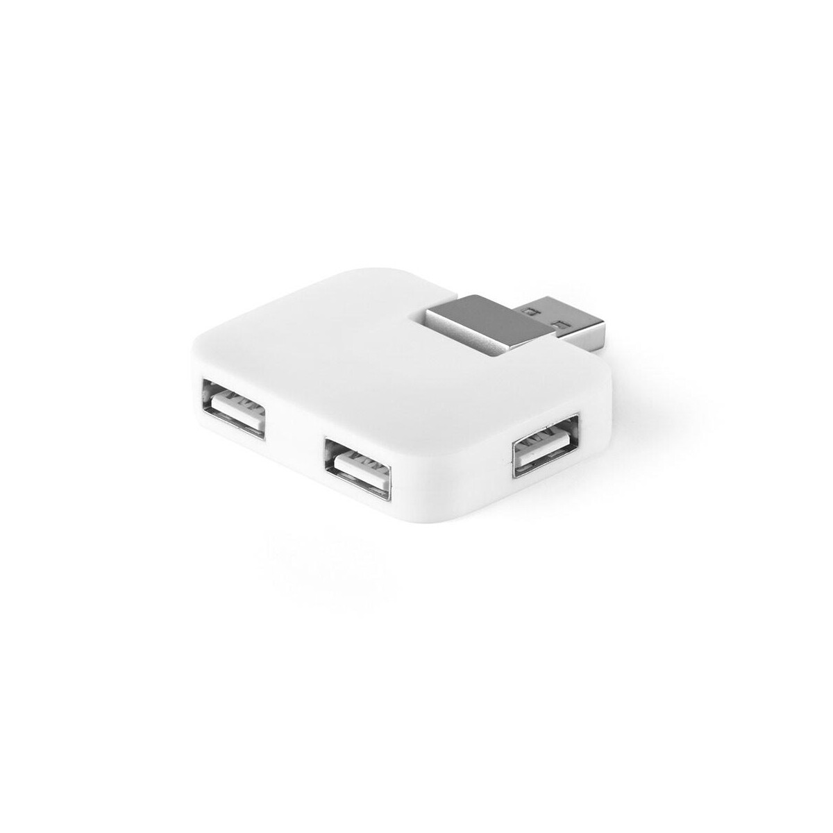 Huby usb z logo – jannes. hub z 4 portami usb-a z abs 97318_106-c JANNES. HUB z 4 portami USB-A z ABS 97318_106-c