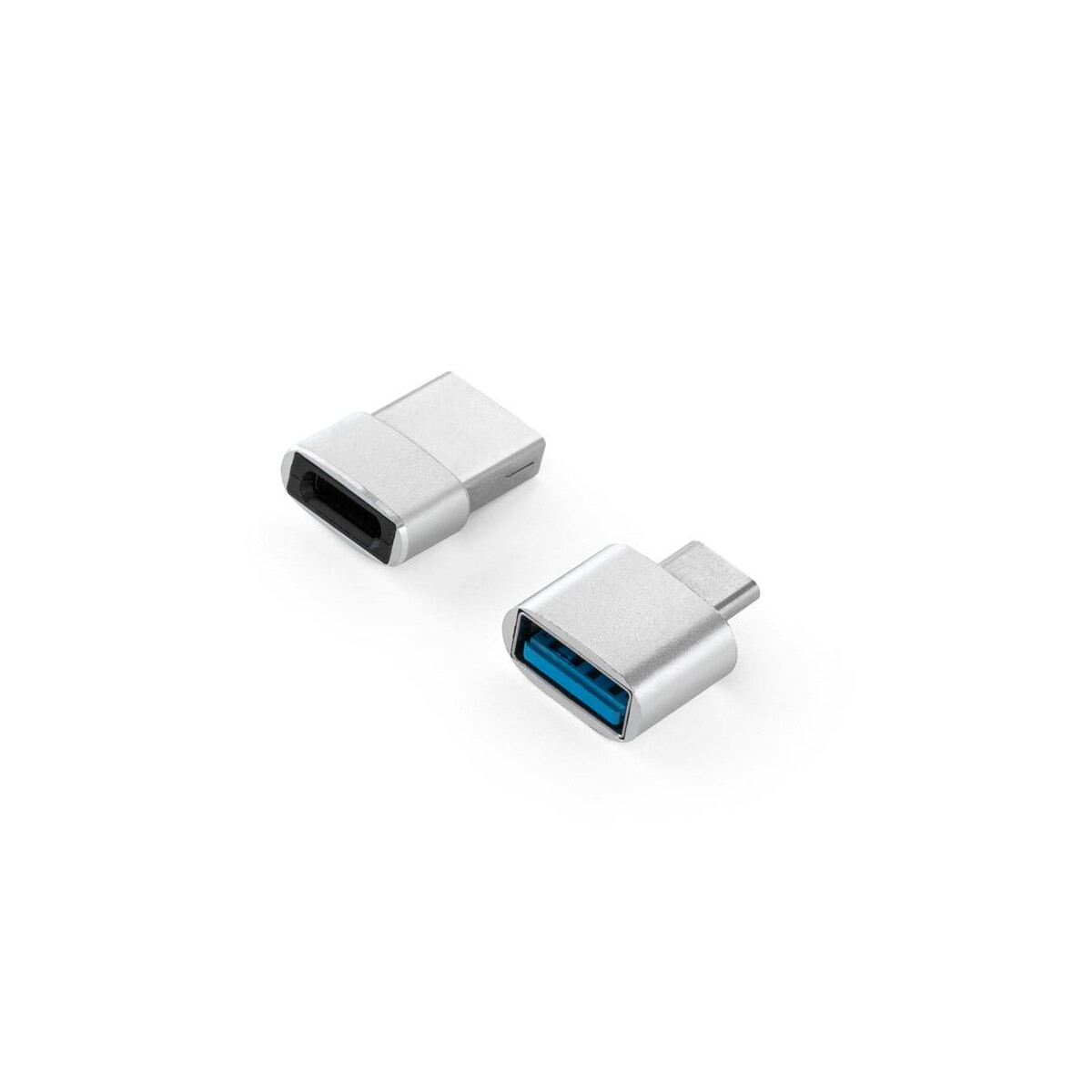 Huby usb z logo – minsky. zestaw 2 aluminiowych adapterów usb-a / usb-c 97090_127-a MINSKY. Zestaw 2 aluminiowych adapterów USB-A / USB-C 97090_127-a