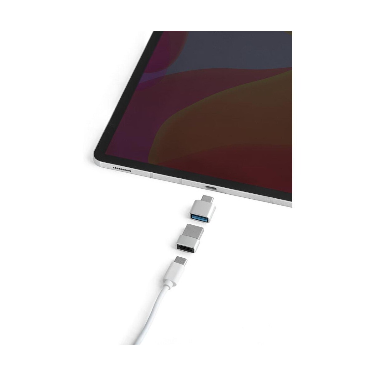 Huby usb z logo – minsky. zestaw 2 aluminiowych adapterów usb-a / usb-c 97090_127-d MINSKY. Zestaw 2 aluminiowych adapterów USB-A / USB-C 97090_127-d