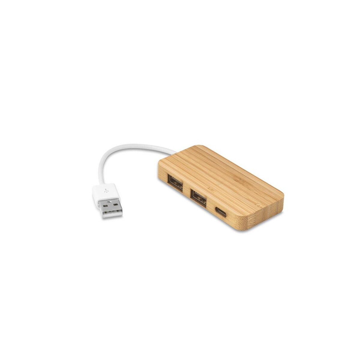 Huby usb z logo – moser. hub z 2 portami usb-a i 1 portem usb-c z bambusa 97127_160 MOSER. HUB z 2 portami USB-A i 1 portem USB-C z bambusa 97127_160