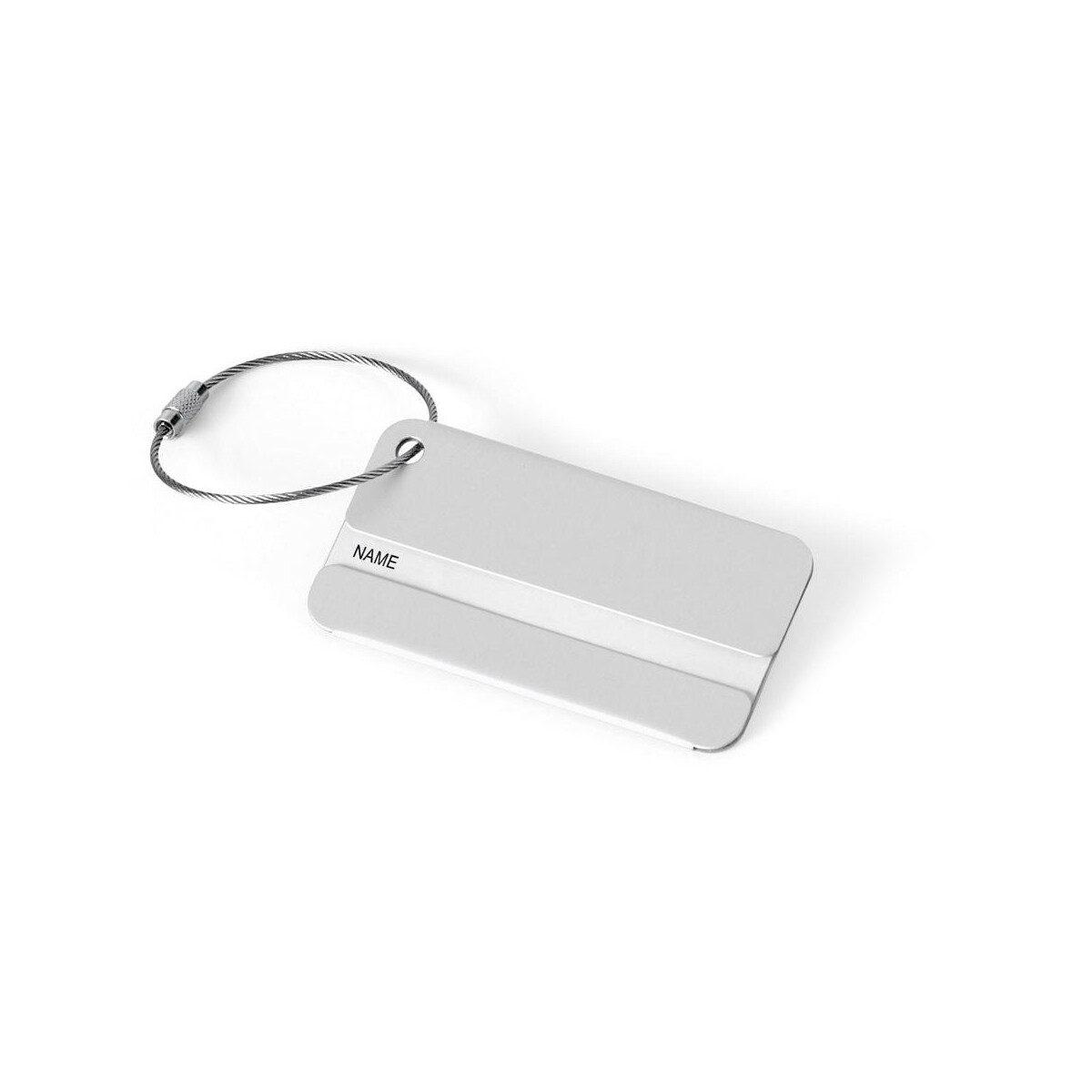 Identyfikatory z logo – emil. aluminiowy identyfikator 98111_127 EMIL. Aluminiowy identyfikator 98111_127