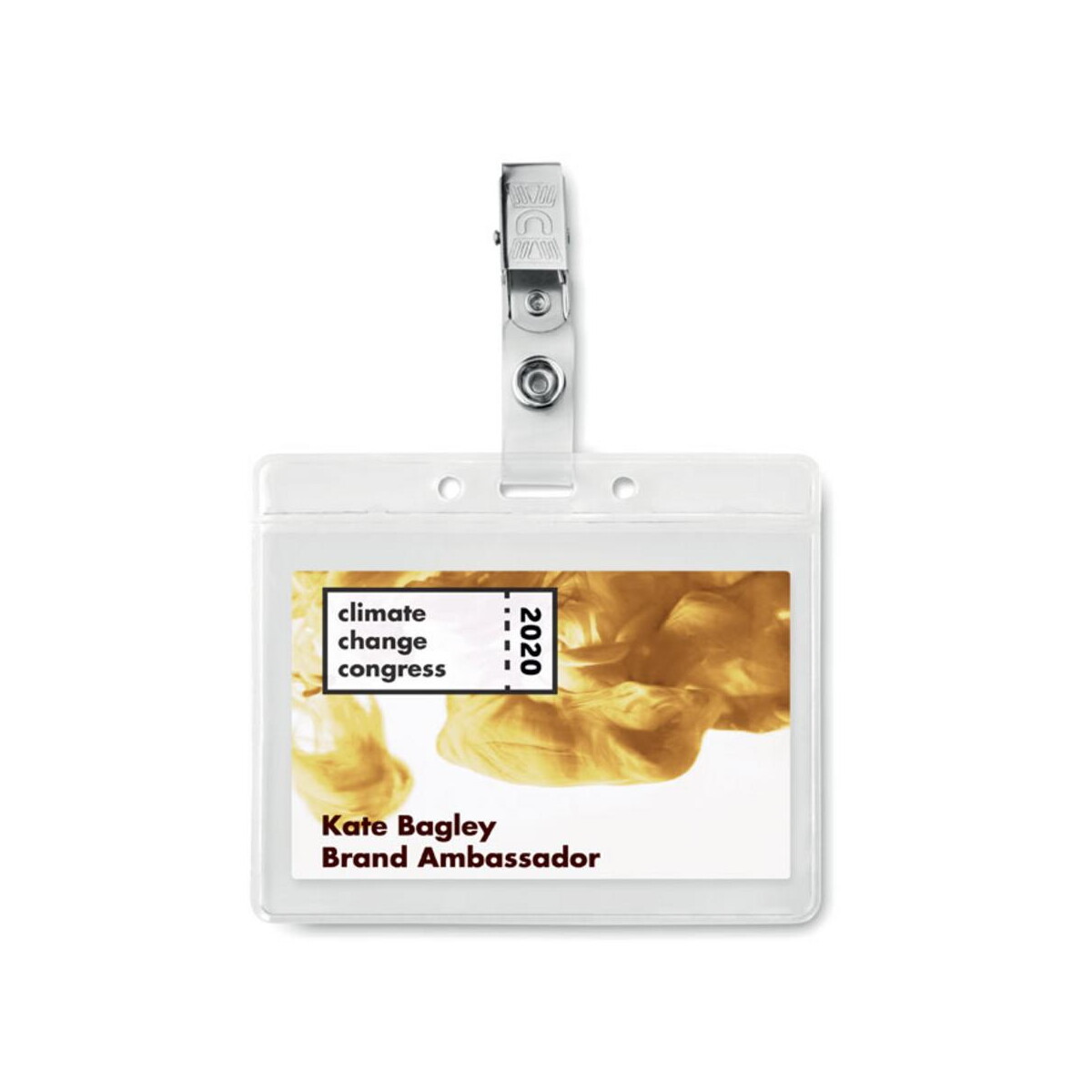 Identyfikatory z logo – uchwyt na identyfikator clipbadge mo9642-22-print Uchwyt na identyfikator CLIPBADGE mo9642-22-print