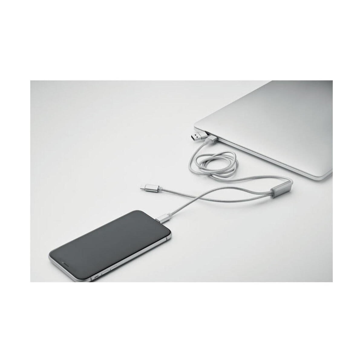 Kable usb z logo – długi kabel do ładowania 2w1 cablong mo2081-14-detail Długi kabel do ładowania 2w1 CABLONG mo2081-14-detail
