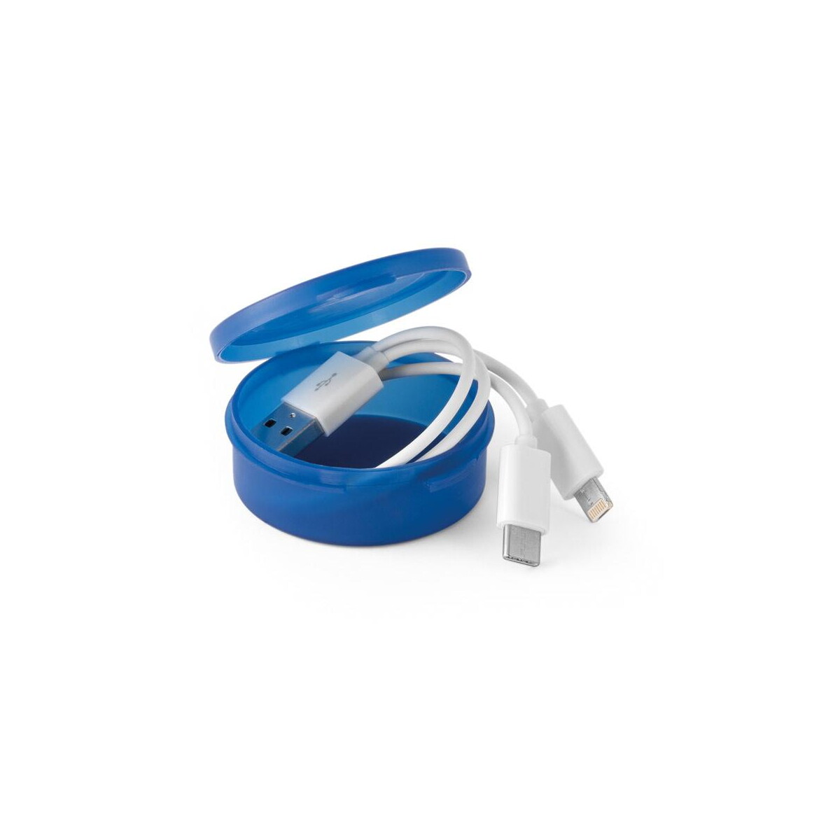 Kable usb z logo – emmy. kabel usb 3 w 1. abs i pvc 97153_114 EMMY. Kabel USB 3 w 1. ABS i PVC 97153_114