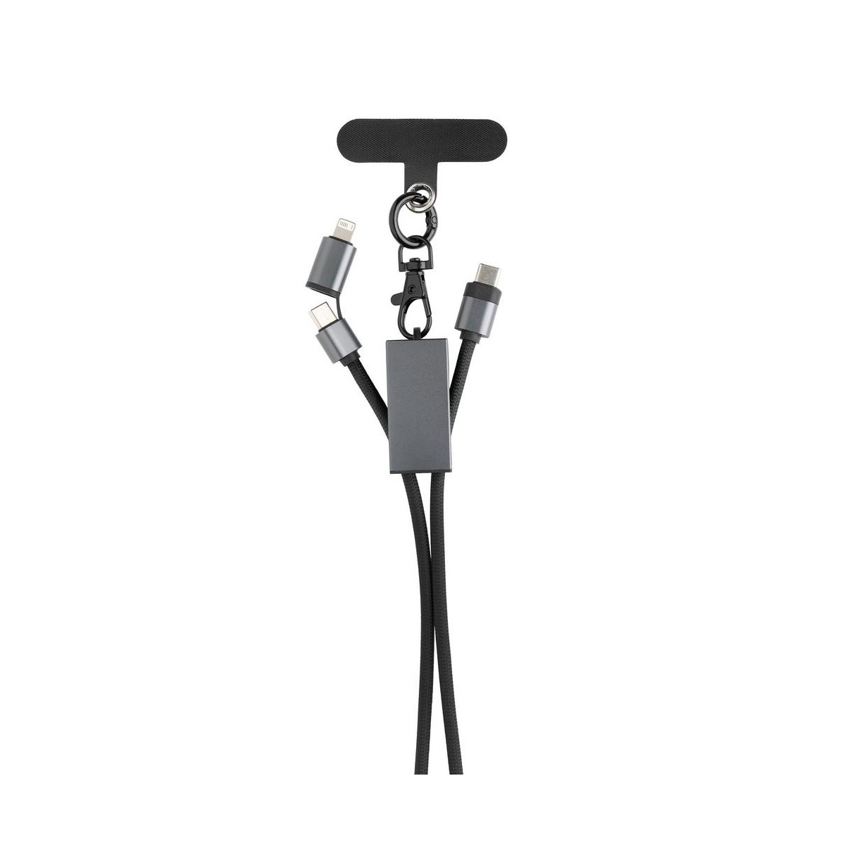Kable usb z logo – kabel do ładowania 2 w 1, smycz na telefon terra P302.5402__B_2 Kabel do ładowania 2 w 1, smycz na telefon Terra P302.5402__B_2