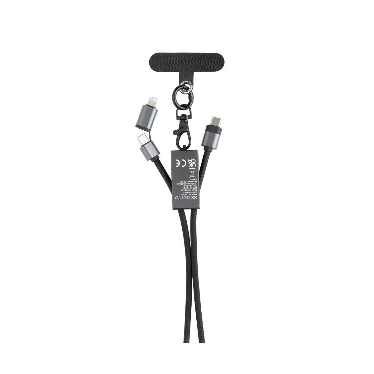 Kable usb z logo – kabel do ładowania 2 w 1, smycz na telefon terra P302.5402__B_3 Kabel do ładowania 2 w 1, smycz na telefon Terra P302.5402__B_3