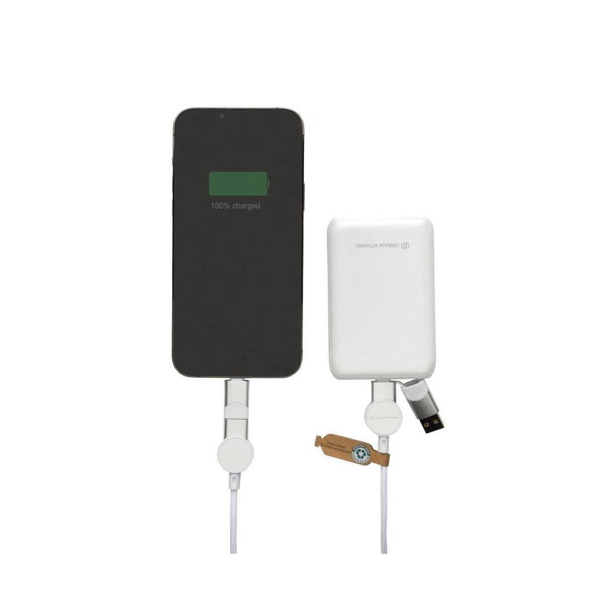 Kable usb z logo – kabel do ładowania 6 w 1 45w urban vitamin oakland P302.703__B_2 Kabel do ładowania 6 w 1 45W Urban Vitamin Oakland P302.703__B_2