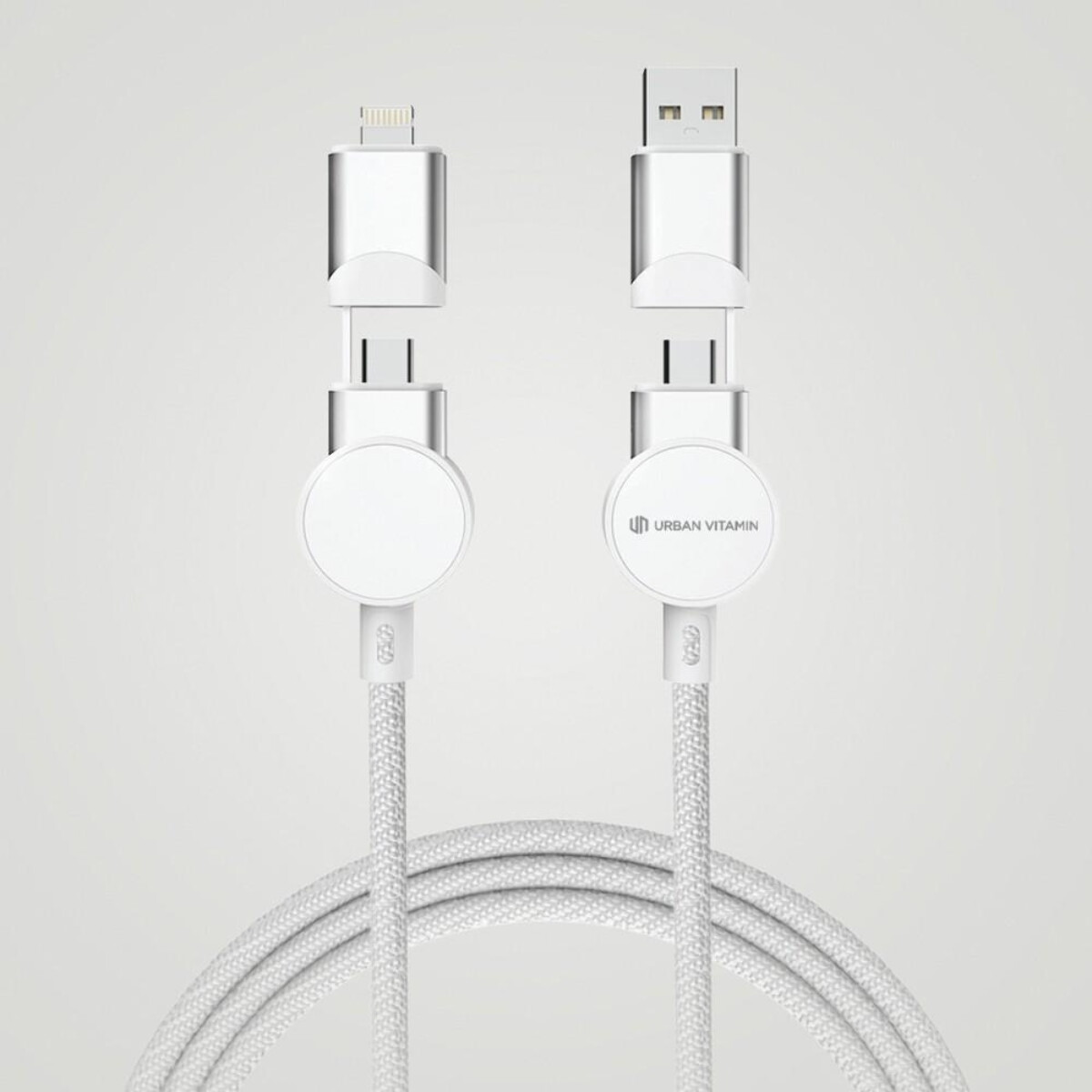 Kable usb z logo – kabel do ładowania 6 w 1 45w urban vitamin oakland P302.703__B_6 Kabel do ładowania 6 w 1 45W Urban Vitamin Oakland P302.703__B_6
