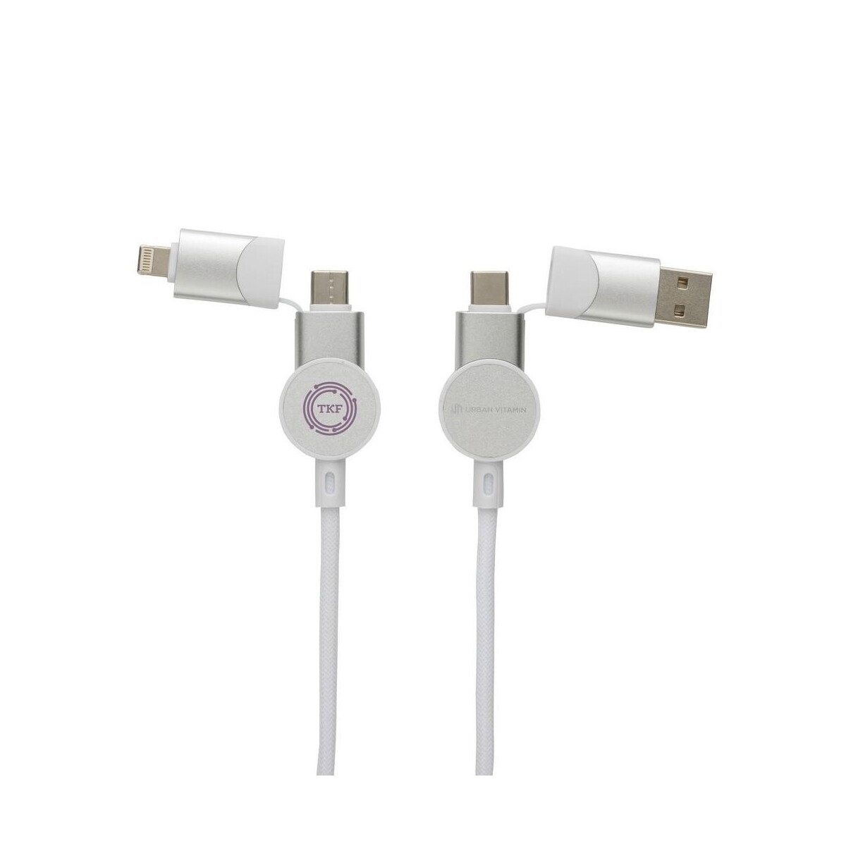 Kable usb z logo – kabel do ładowania 6 w 1 45w urban vitamin oakland P302.703__D_100 Kabel do ładowania 6 w 1 45W Urban Vitamin Oakland P302.703__D_100