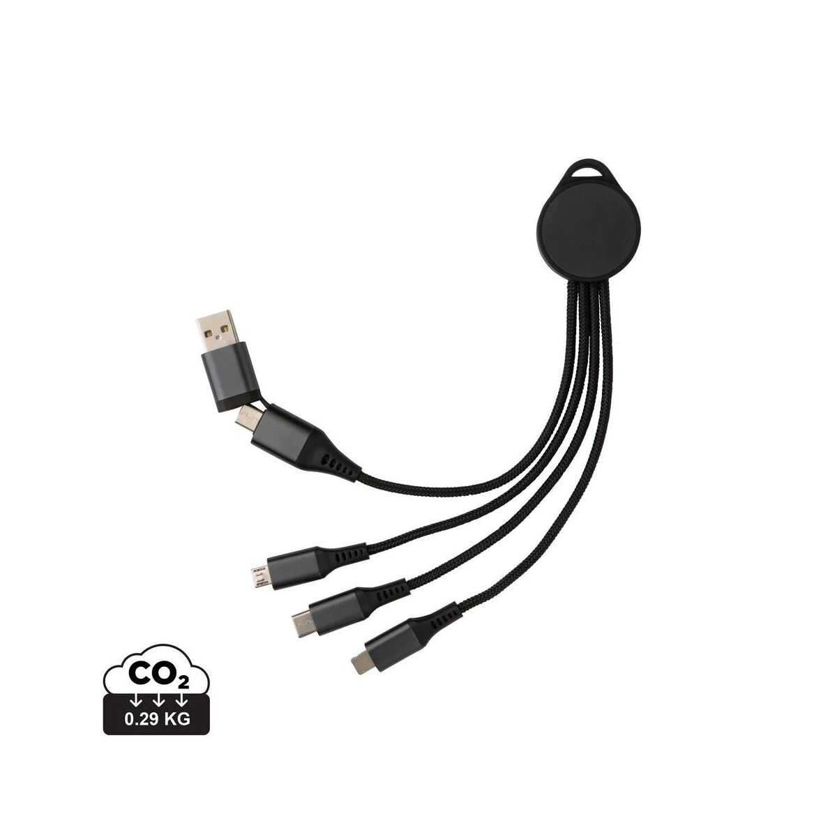 Kable usb z logo – kabel do ładowania 6 w 1 terra P302.672__S_0 Kabel do ładowania 6 w 1 Terra P302.672__S_0