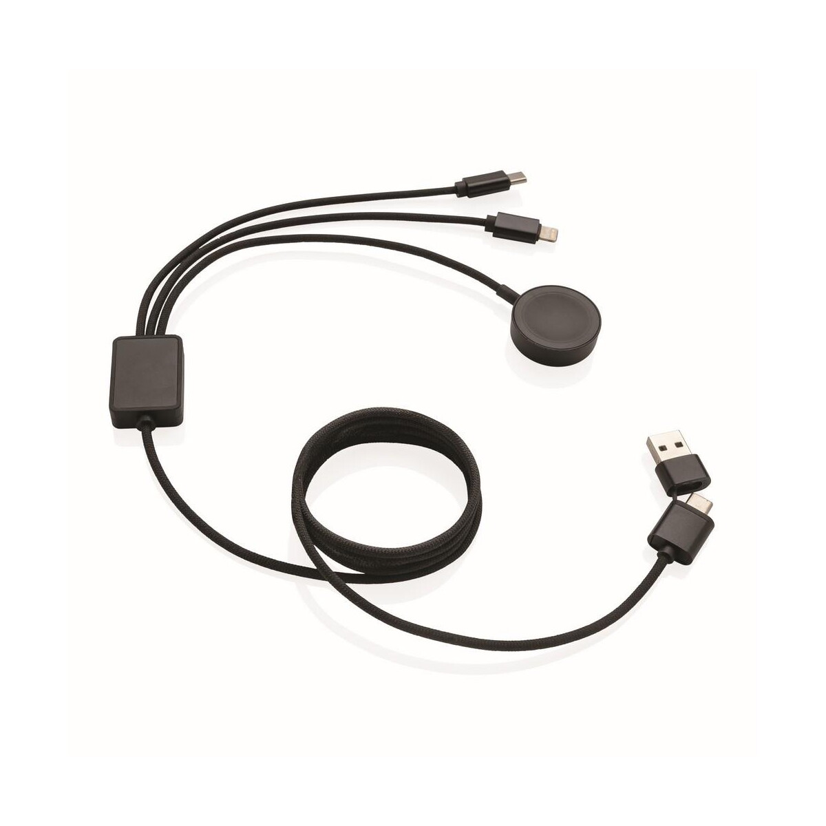 Kable usb z logo – kabel do ładowania 6 w 1 terra, bezprzewodowa ładowarka do zegarka P302.5902__O_S_0 Kabel do ładowania 6 w 1 Terra, bezprzewodowa ładowarka do zegarka P302.5902__O_S_0