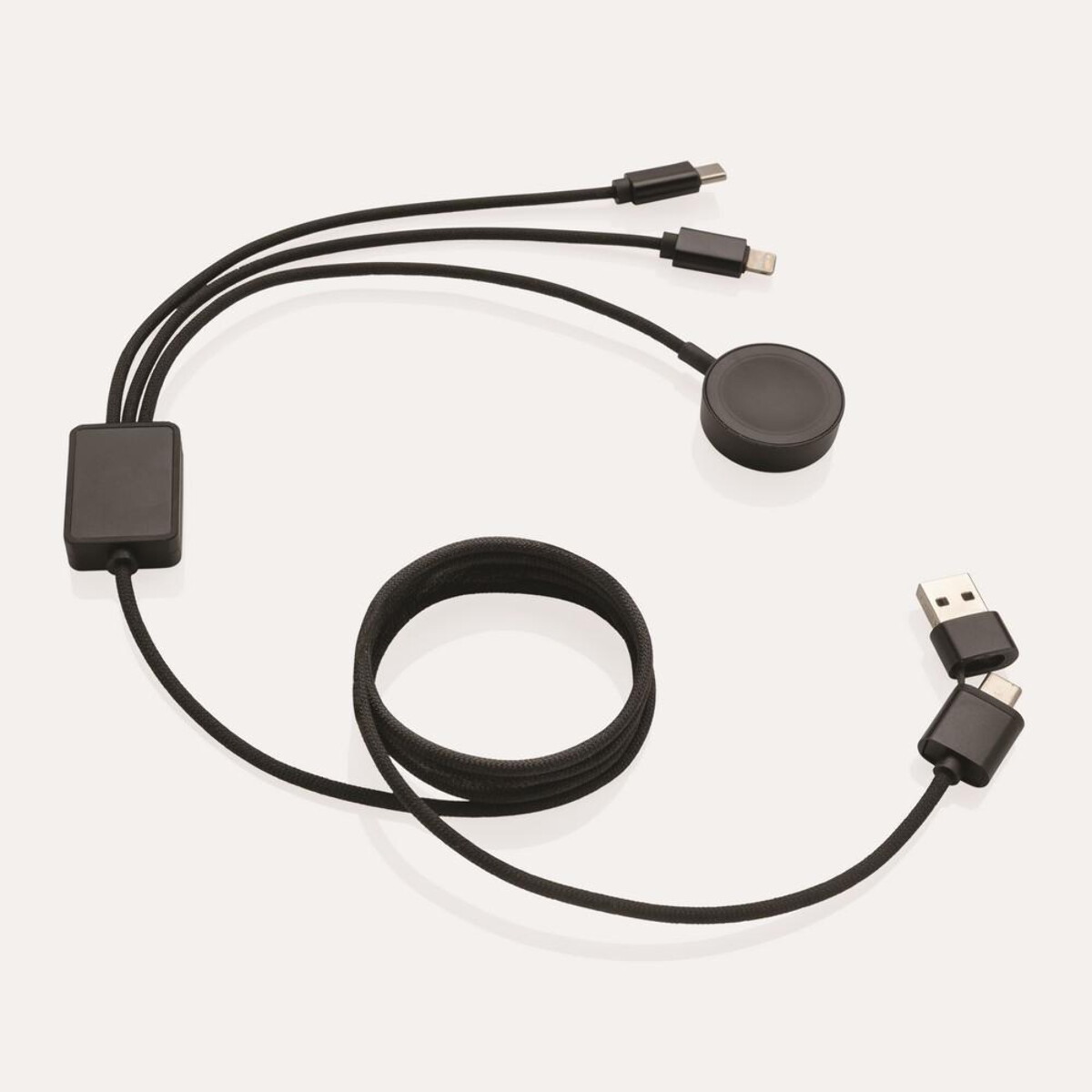 Kable usb z logo – kabel do ładowania 6 w 1 terra, bezprzewodowa ładowarka do zegarka P302.5902__O_S_C_0 Kabel do ładowania 6 w 1 Terra, bezprzewodowa ładowarka do zegarka P302.5902__O_S_C_0