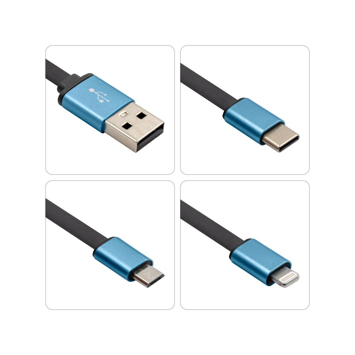 Kable usb z logo – kabel do ładowania i synchronizacji | evelyn V0479-04_IDE01 Kabel do ładowania i synchronizacji | Evelyn V0479-04_IDE01