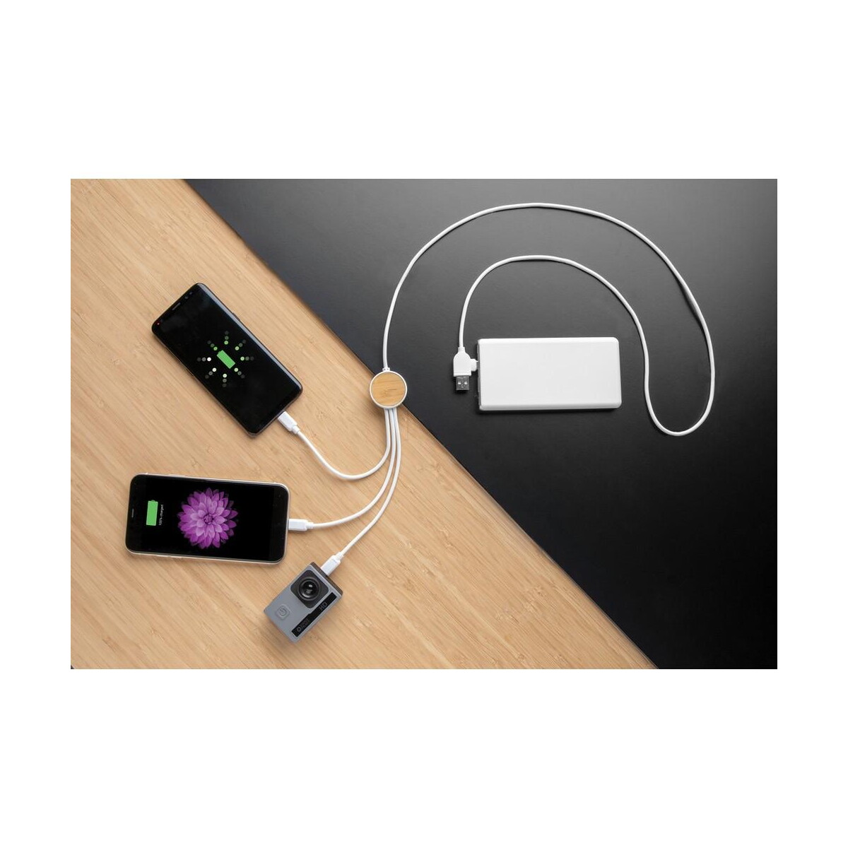 Kable usb z logo – kabel do ładowania ontario P302.463__M_401 Kabel do ładowania Ontario P302.463__M_401