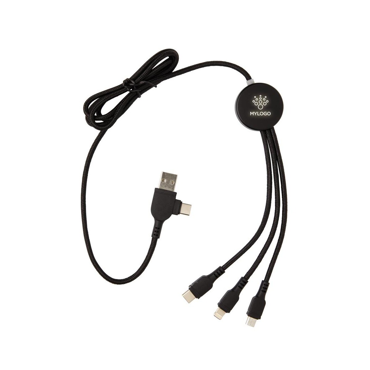 Kable usb z logo – kabel do ładowania z podświetleniem logotypu P302.391__D_102 Kabel do ładowania z podświetleniem logotypu P302.391__D_102