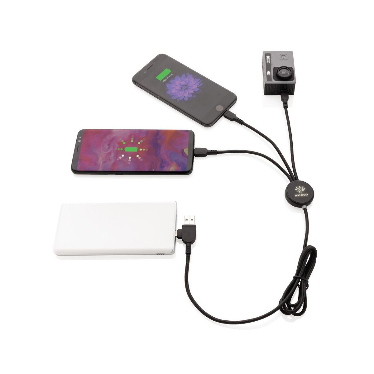 Kable usb z logo – kabel do ładowania z podświetleniem logotypu P302.391__D_103 Kabel do ładowania z podświetleniem logotypu P302.391__D_103