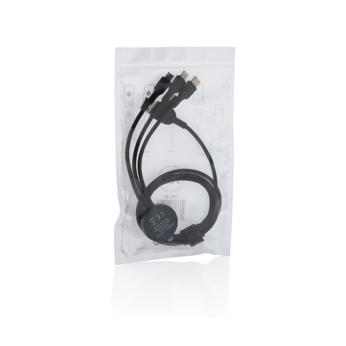 Kable usb z logo – kabel do ładowania z podświetleniem logotypu P302.391__P_500 Kabel do ładowania z podświetleniem logotypu P302.391__P_500
